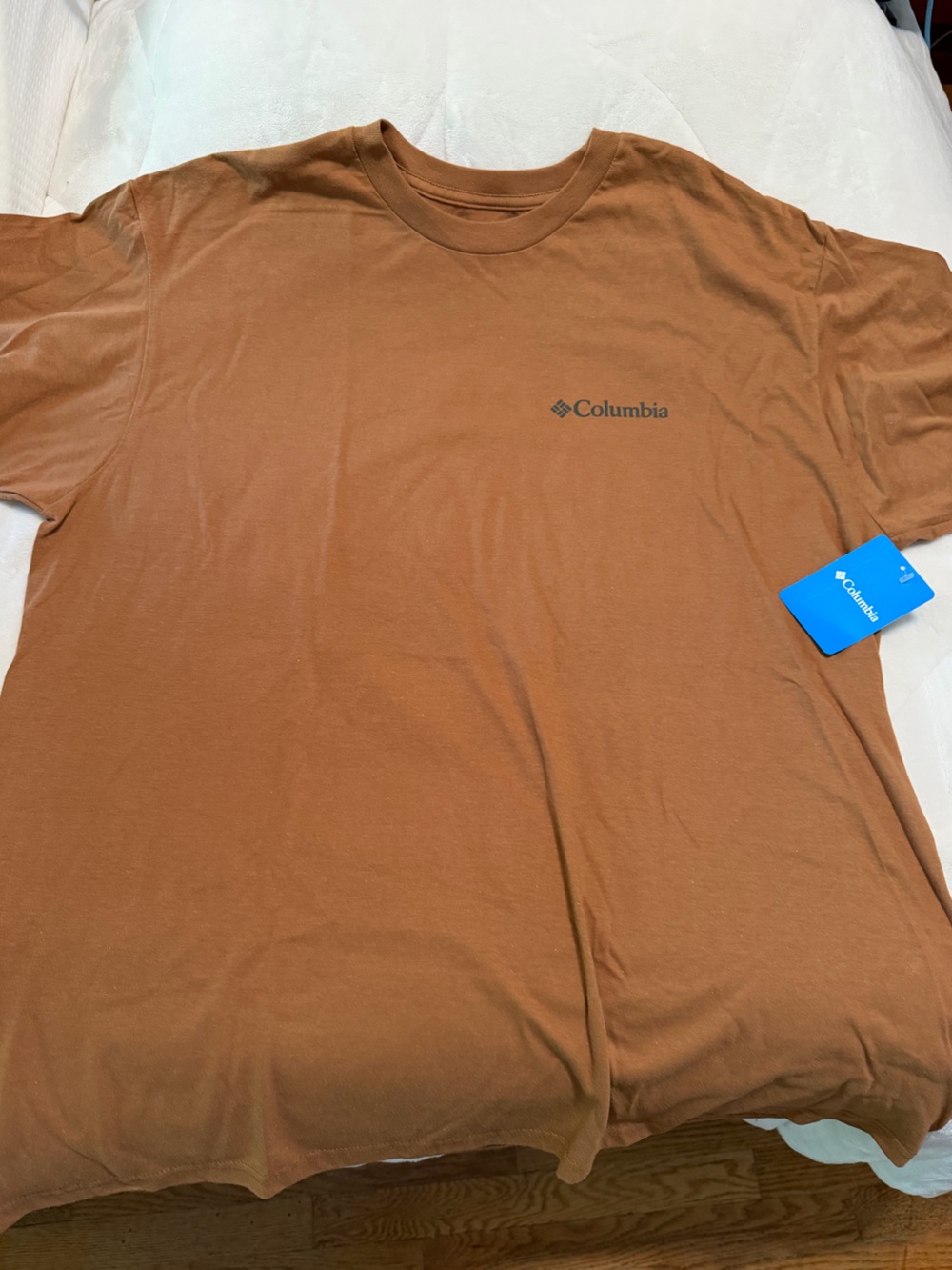 Columbia Men's Short-Sleeve Tee in Rust Brown with Logo xxl